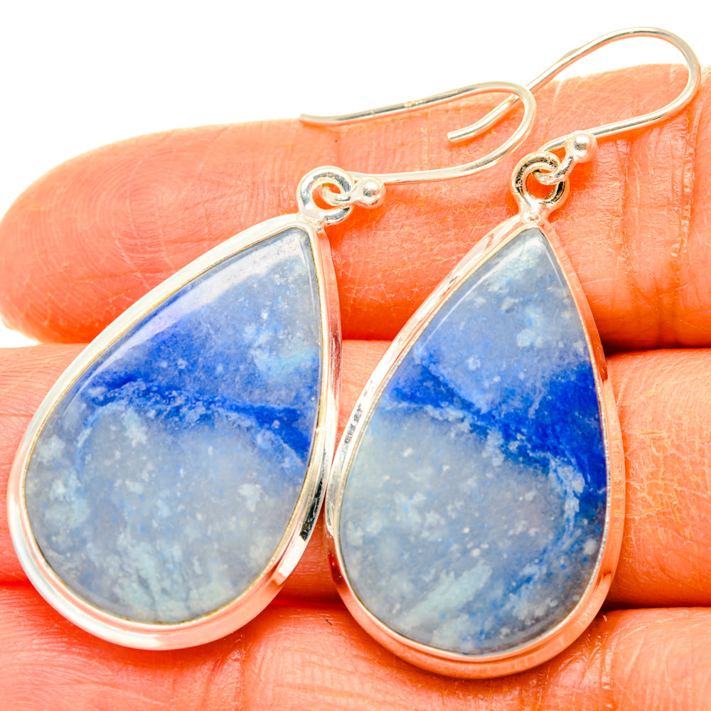 Sodalite Earrings handcrafted by Anasilvercos - EARR428053