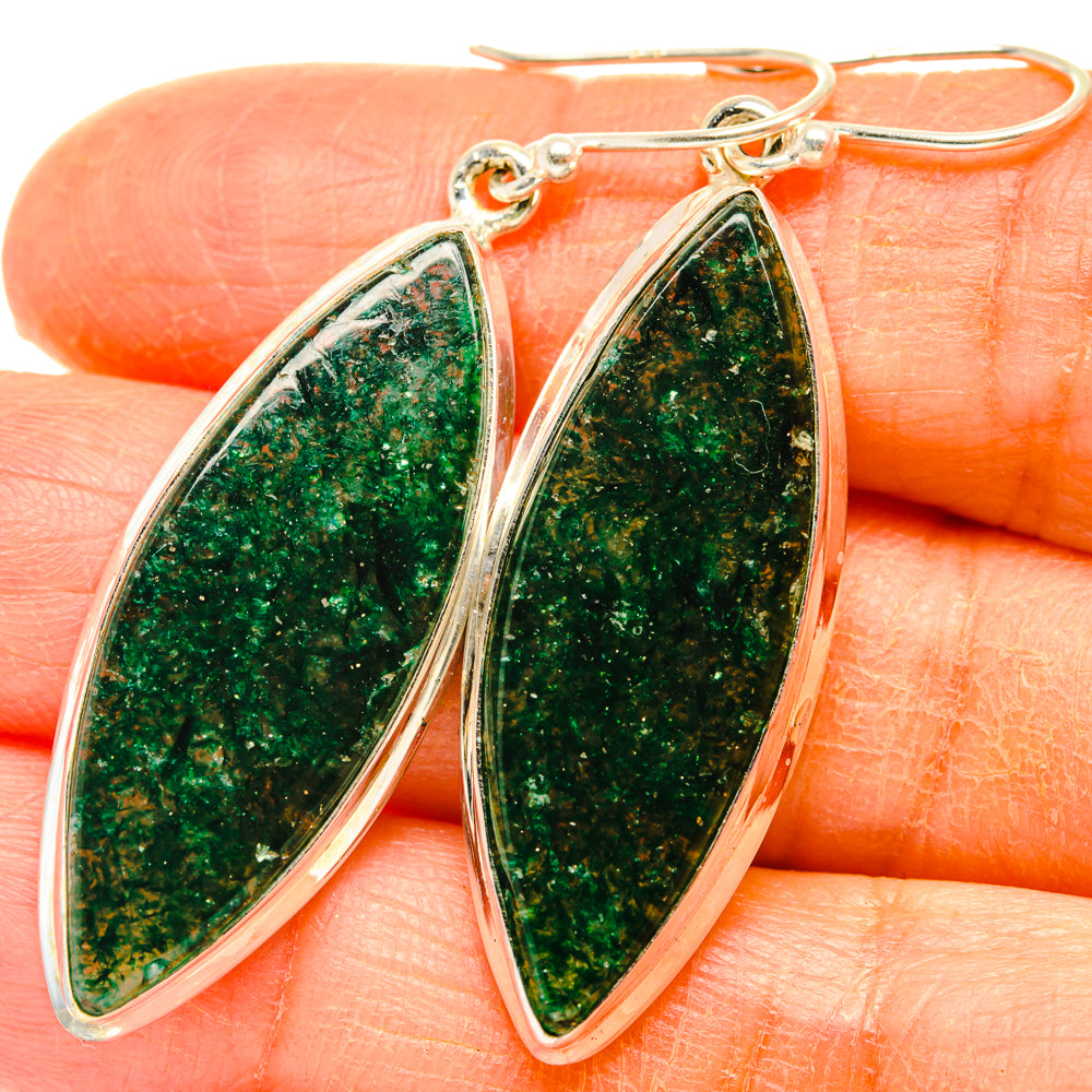 Green Aventurine Earrings handcrafted by Anasilvercos - EARR428061