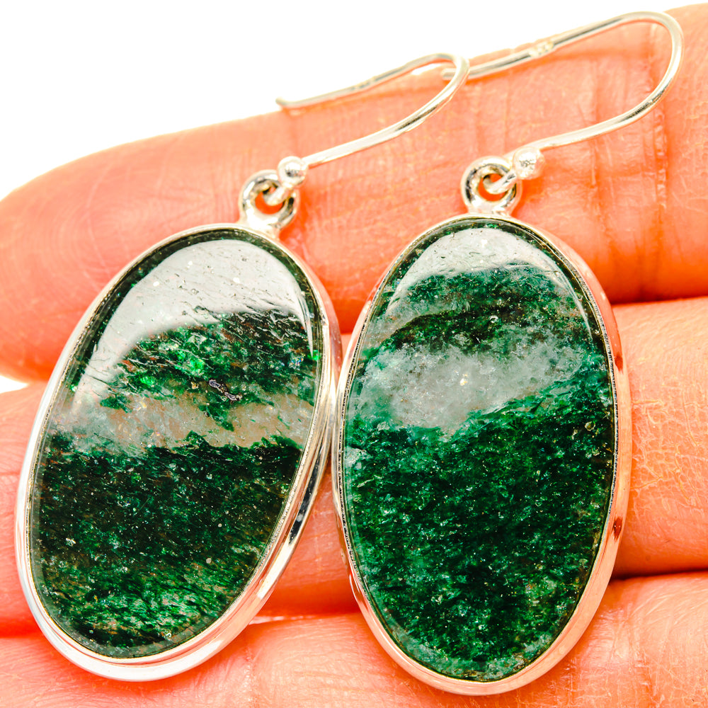 Green Aventurine Earrings handcrafted by Anasilvercos - EARR428073