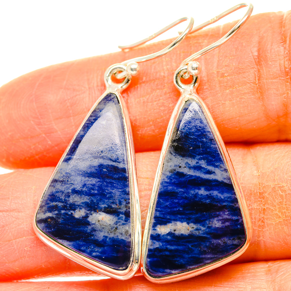 Sodalite Earrings handcrafted by Anasilvercos - EARR428075