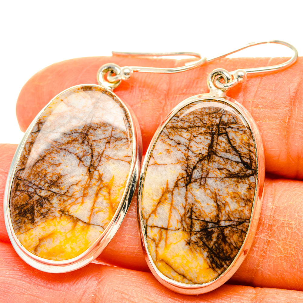 Picture Jasper Earrings handcrafted by Anasilvercos - EARR428079