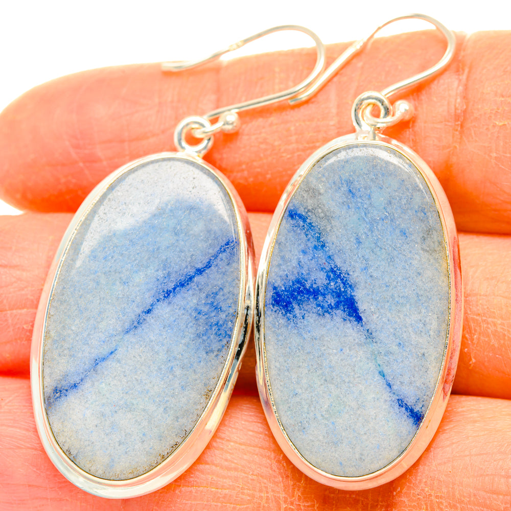Sodalite Earrings handcrafted by Anasilvercos - EARR428084