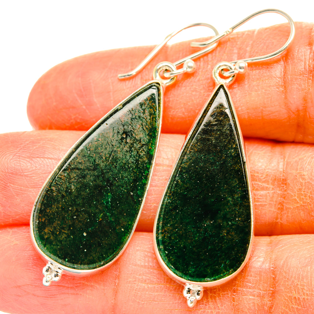 Green Aventurine Earrings handcrafted by Anasilvercos - EARR428092