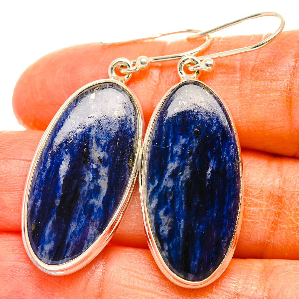 Sodalite Earrings handcrafted by Anasilvercos - EARR428100