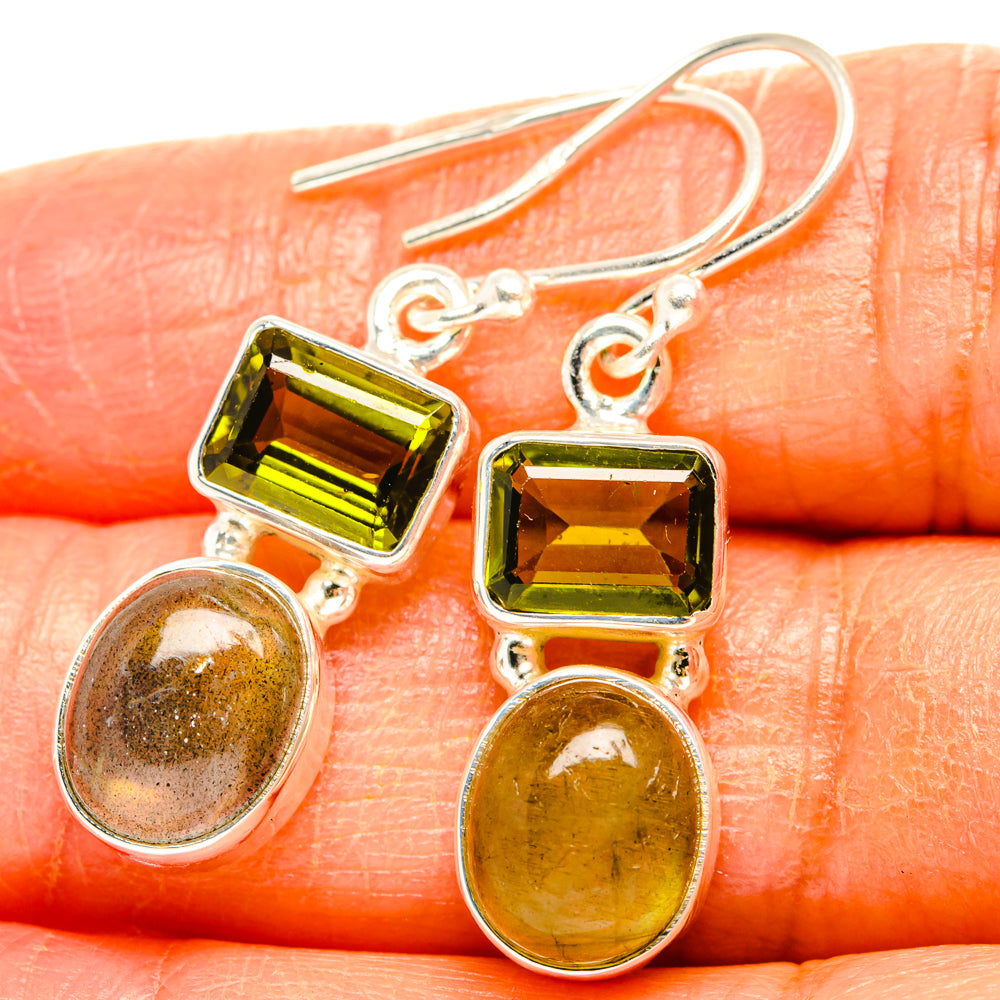 Labradorite Earrings handcrafted by Anasilvercos - EARR428101