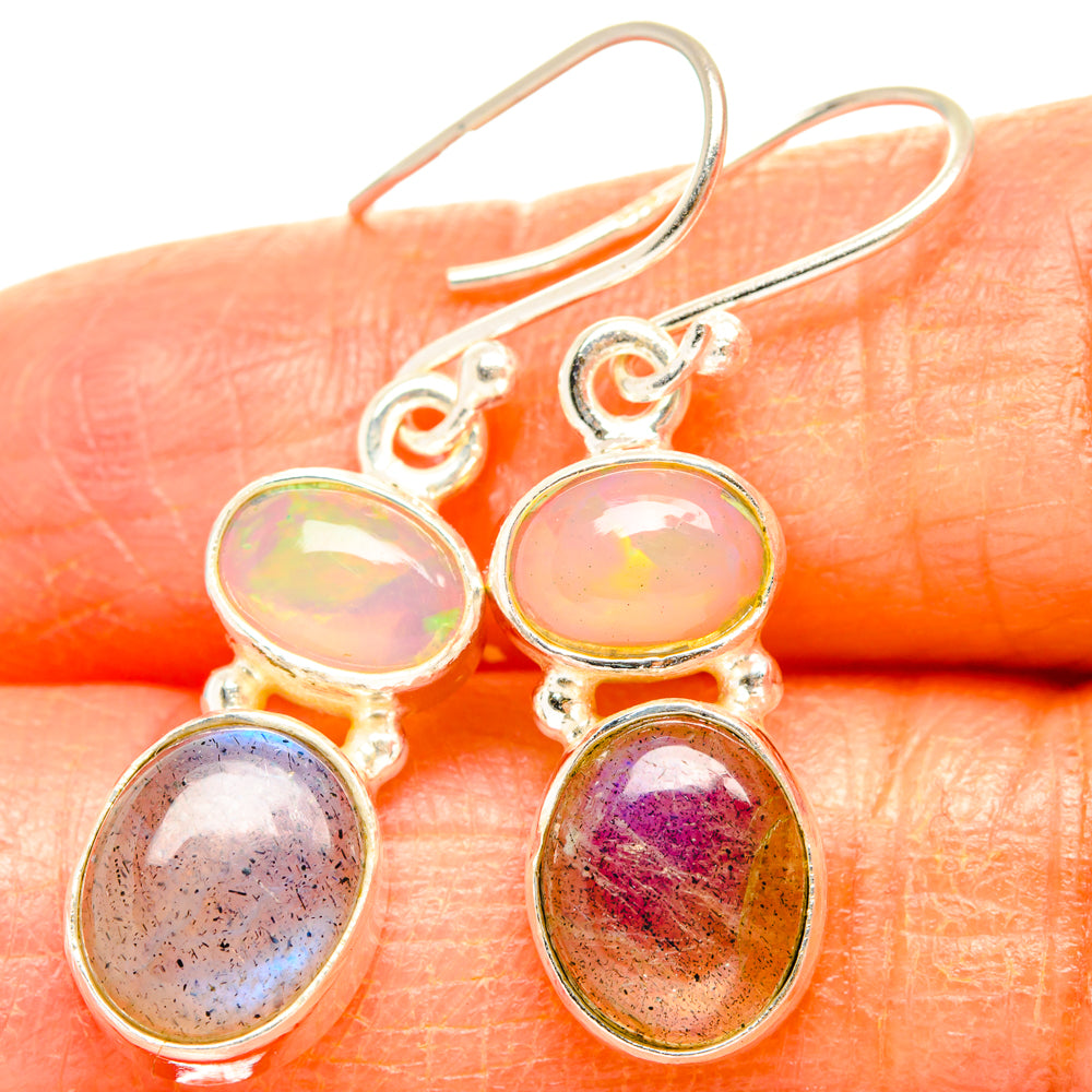 Labradorite Earrings handcrafted by Anasilvercos - EARR428106