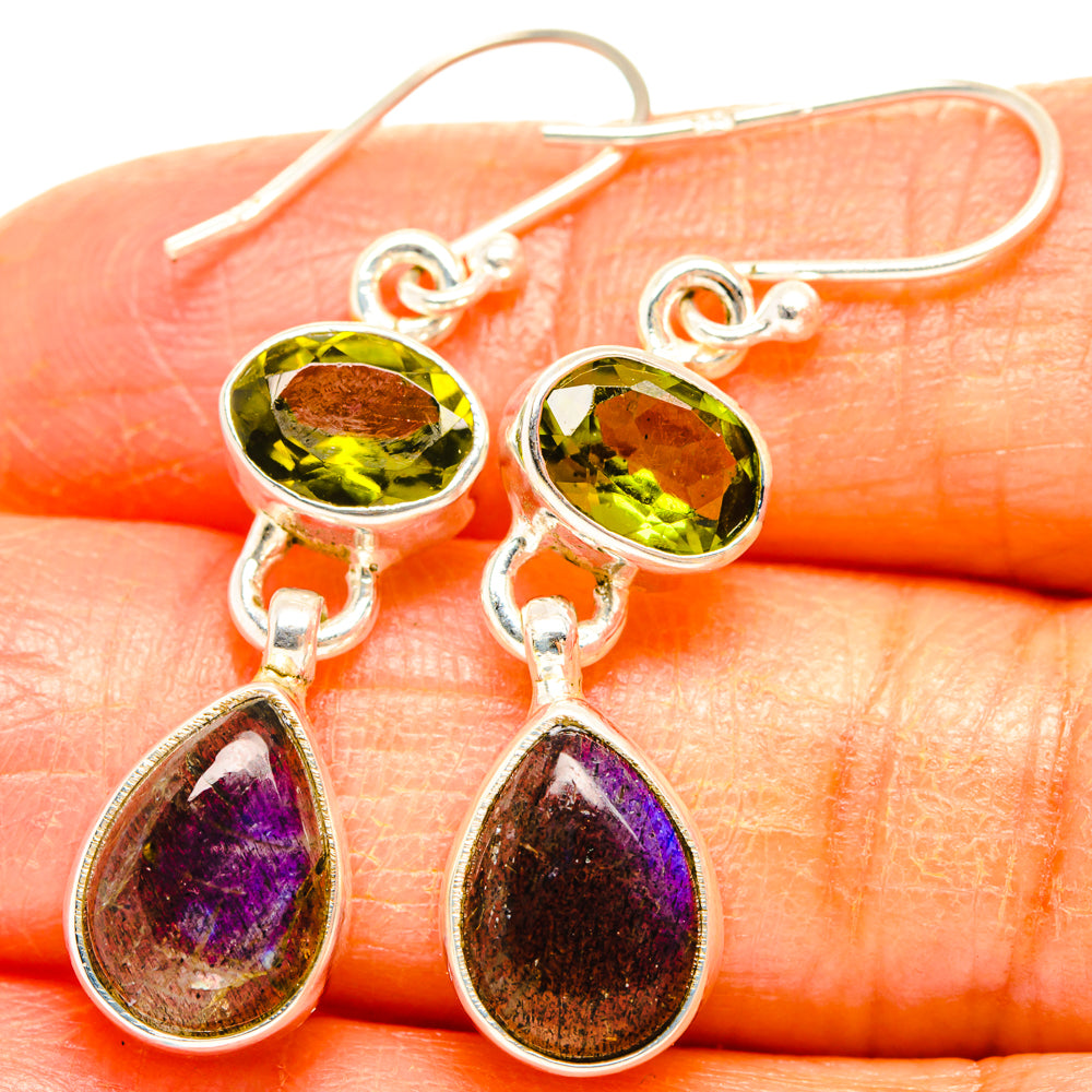Labradorite Earrings handcrafted by Anasilvercos - EARR428107