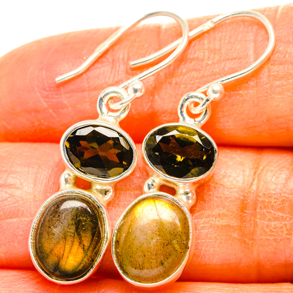 Labradorite Earrings handcrafted by Anasilvercos - EARR428112