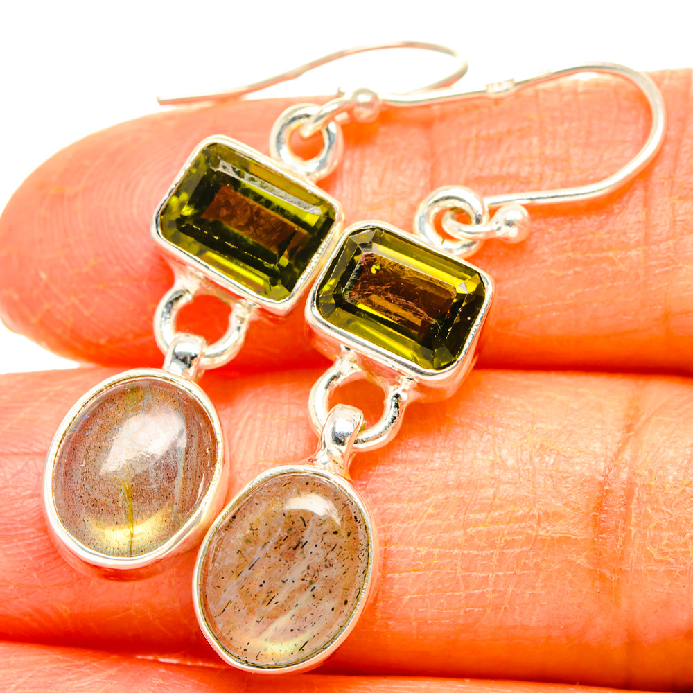 Labradorite Earrings handcrafted by Anasilvercos - EARR428120