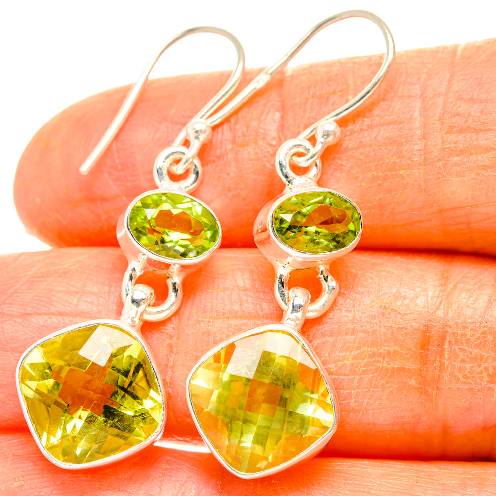 Citrine Earrings handcrafted by Anasilvercos - EARR428121