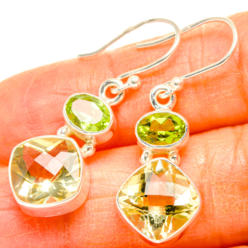 Citrine Earrings handcrafted by Anasilvercos - EARR428123