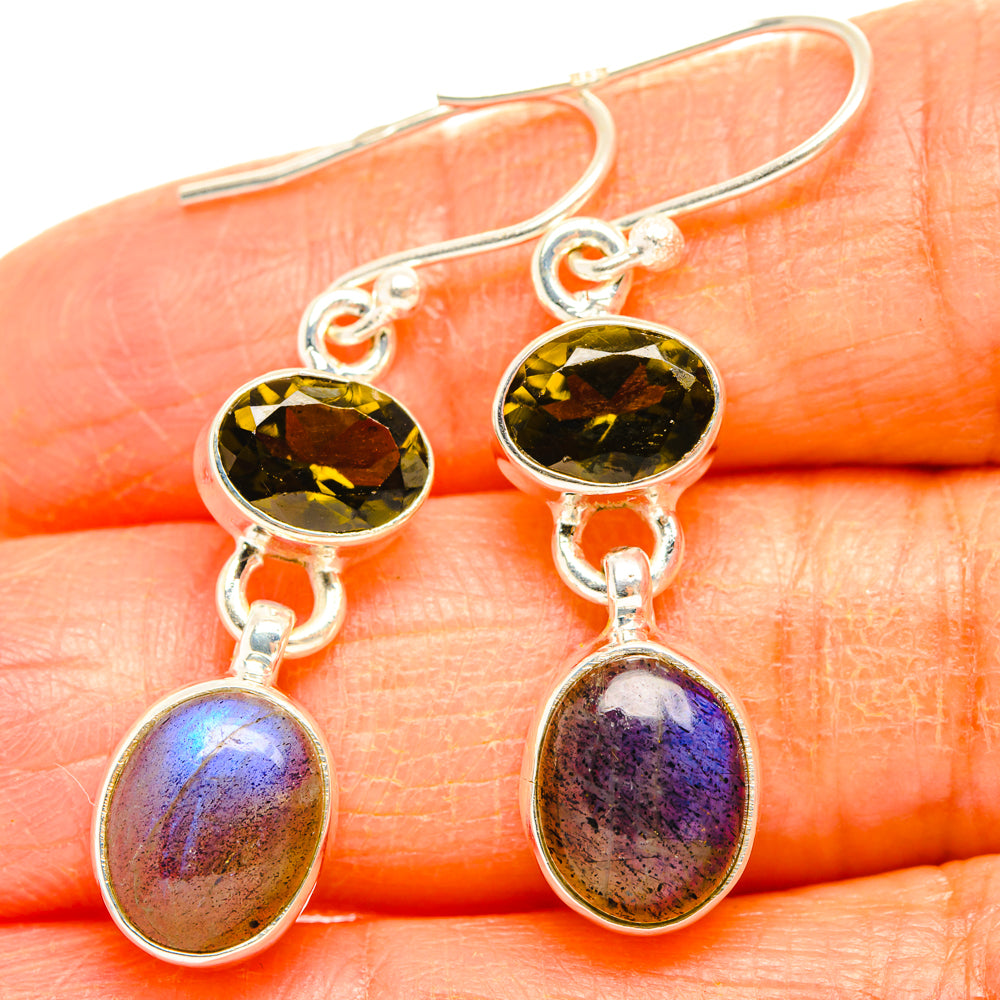 Labradorite Earrings handcrafted by Anasilvercos - EARR428127