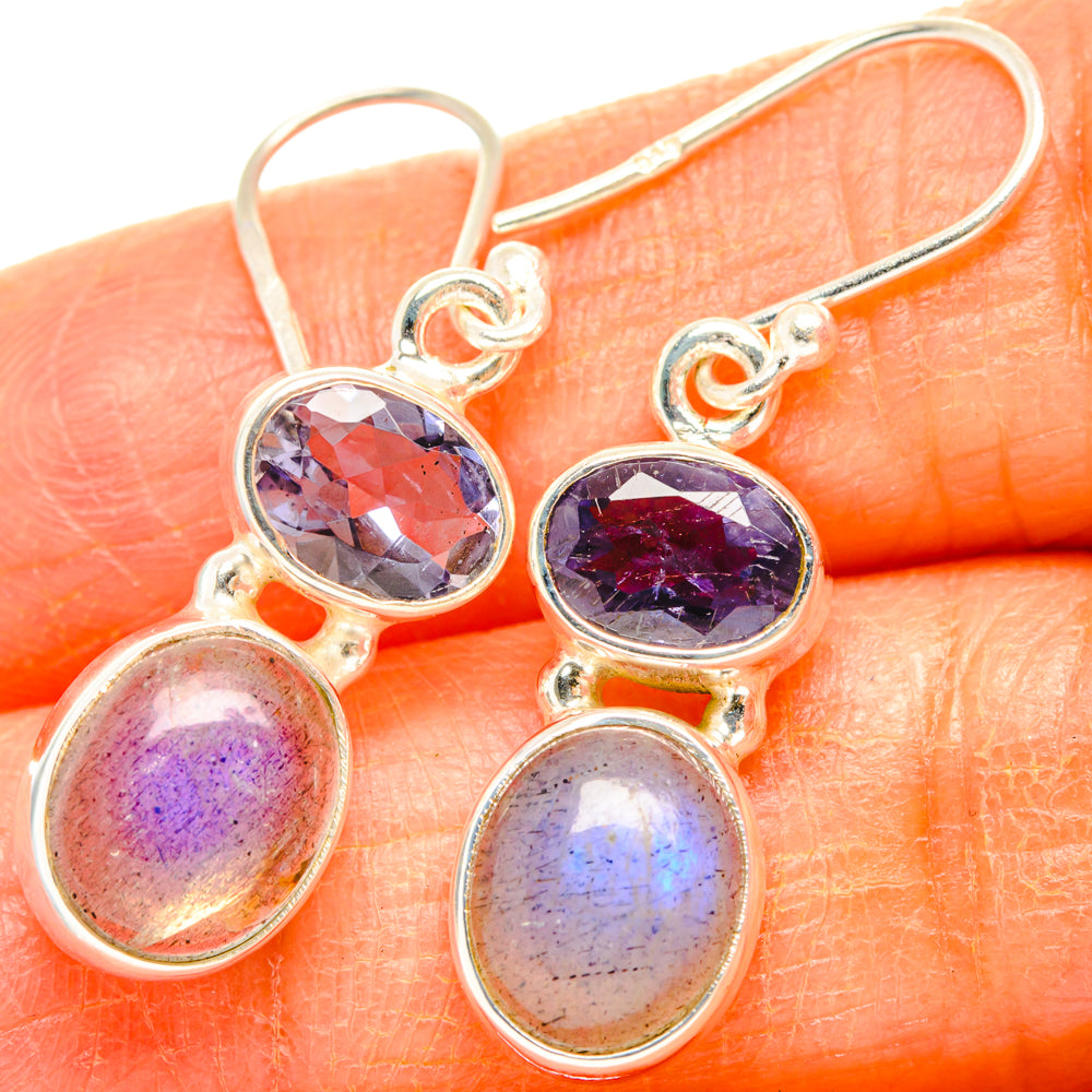 Labradorite Earrings handcrafted by Anasilvercos - EARR428129