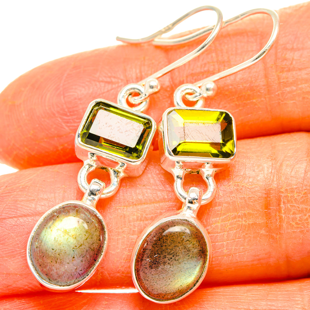 Labradorite Earrings handcrafted by Anasilvercos - EARR428130