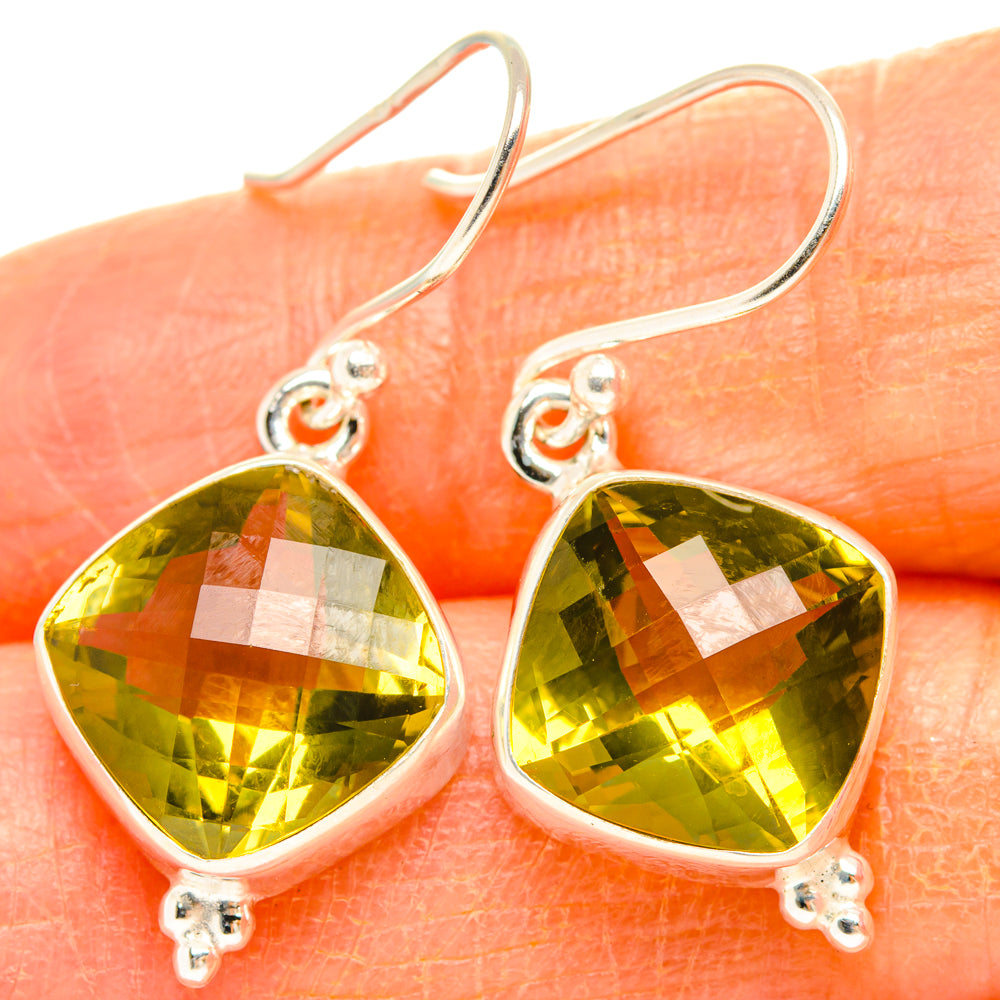 Citrine Earrings handcrafted by Anasilvercos - EARR428131