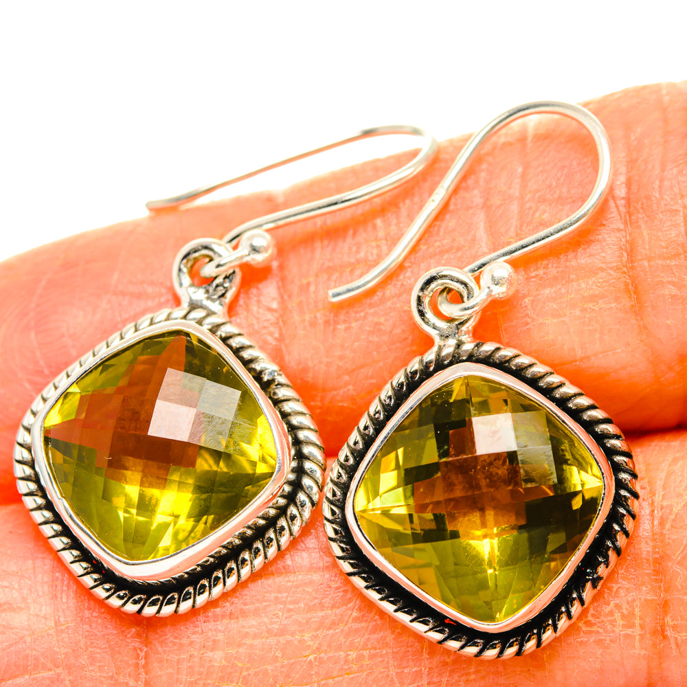 Citrine Earrings handcrafted by Anasilvercos - EARR428132