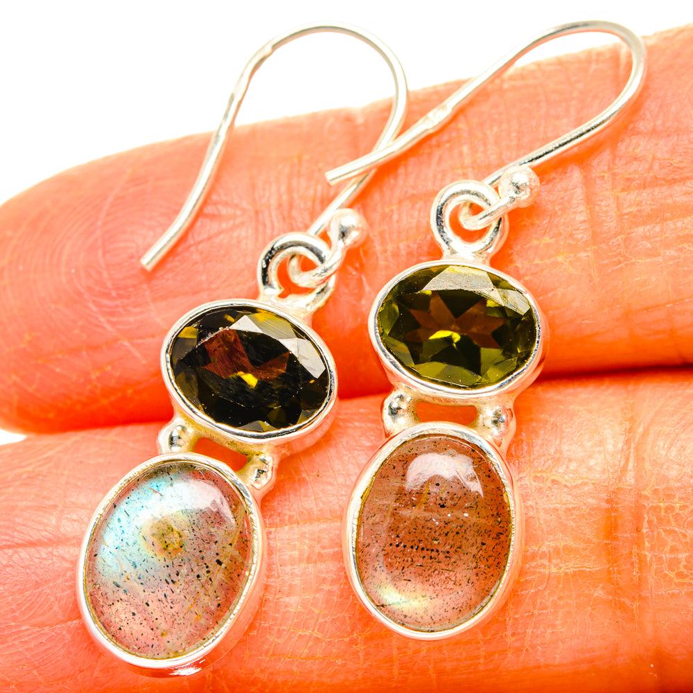 Labradorite Earrings handcrafted by Anasilvercos - EARR428135