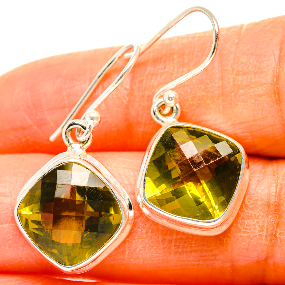 Citrine Earrings handcrafted by Anasilvercos - EARR428139