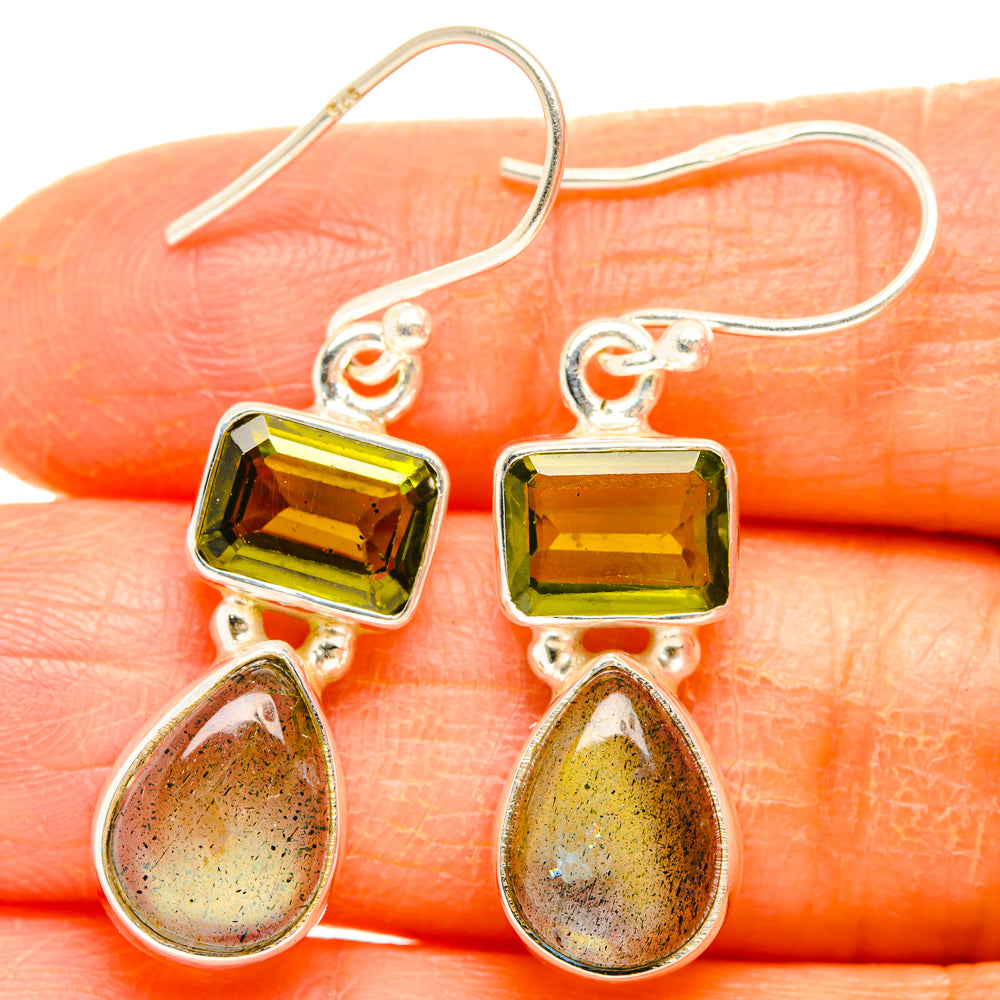 Labradorite Earrings handcrafted by Anasilvercos - EARR428145