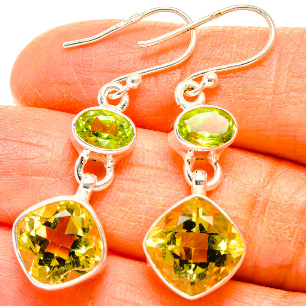 Citrine Earrings handcrafted by Anasilvercos - EARR428146