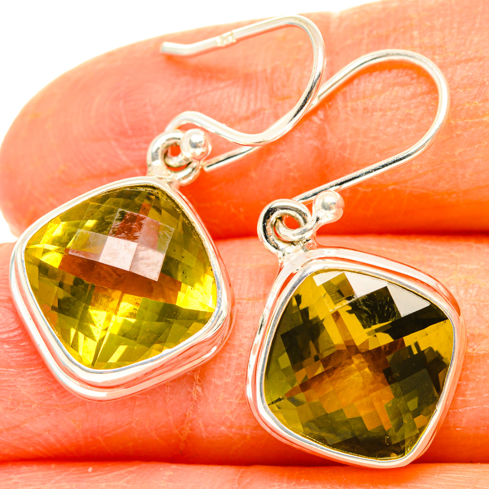 Citrine Earrings handcrafted by Anasilvercos - EARR428147