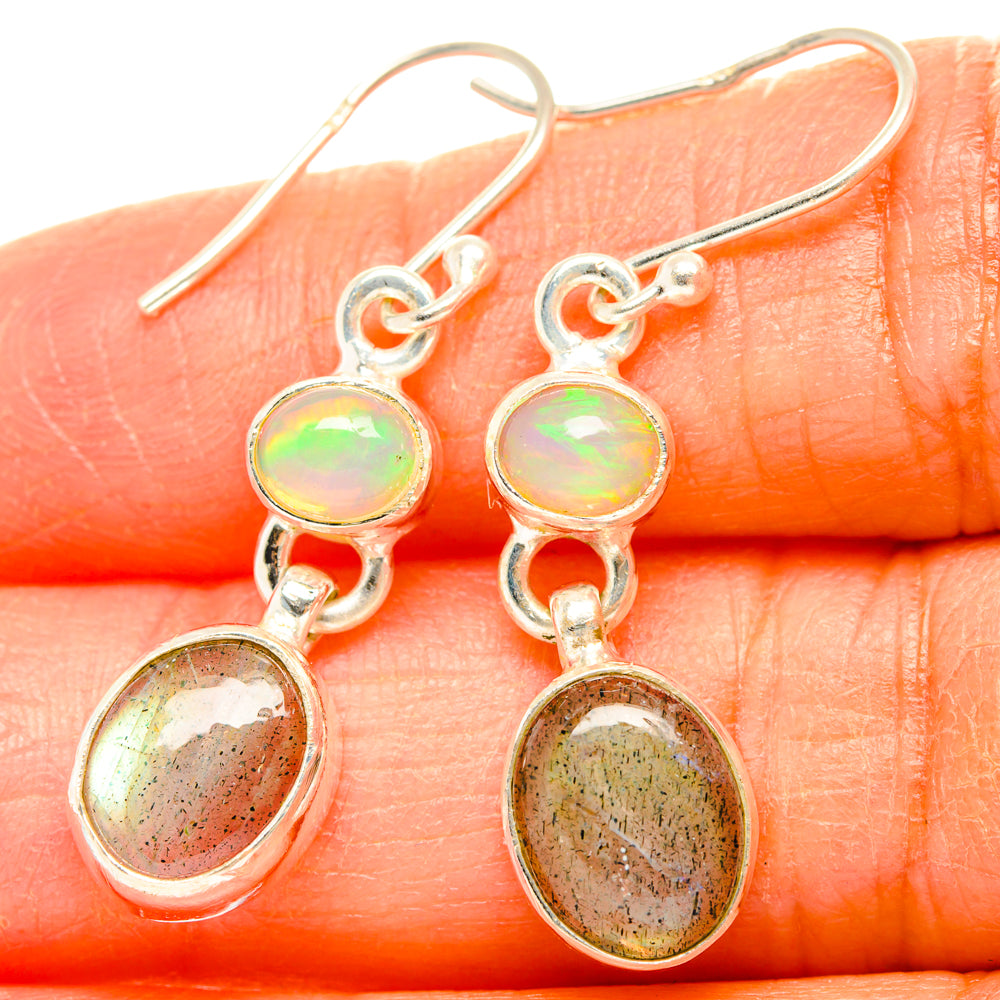 Labradorite Earrings handcrafted by Anasilvercos - EARR428254
