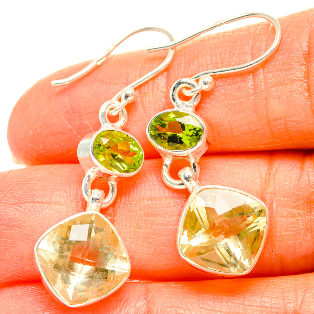 Citrine Earrings handcrafted by Anasilvercos - EARR428256