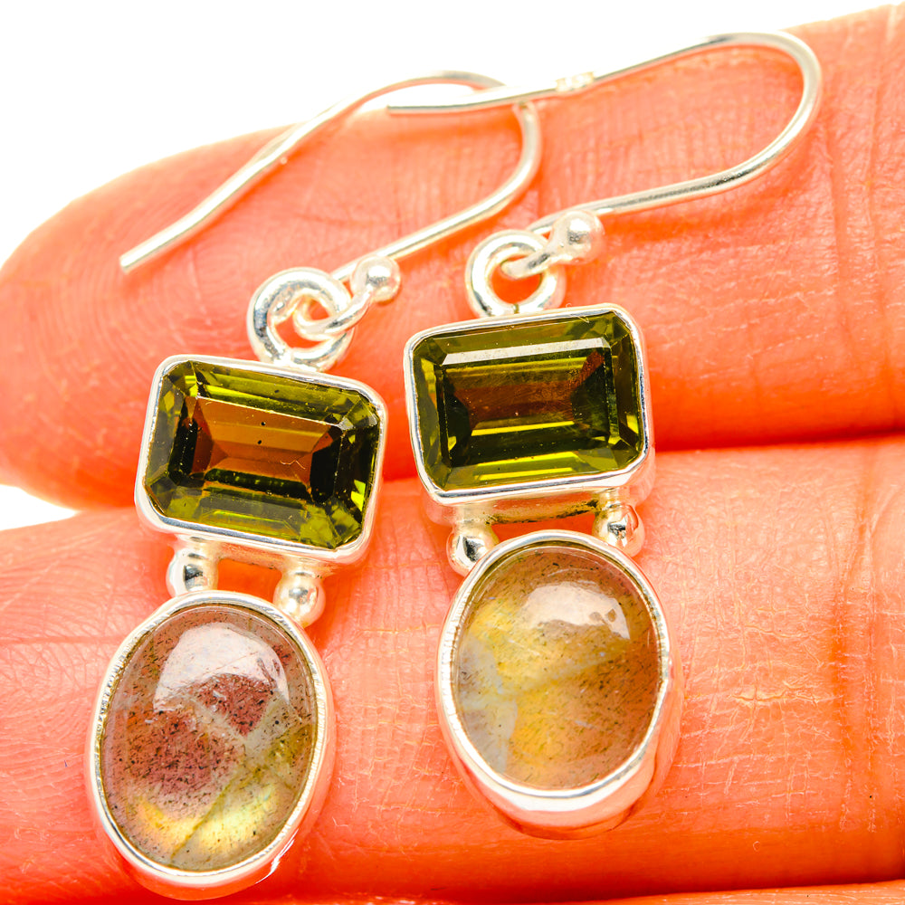 Labradorite Earrings handcrafted by Anasilvercos - EARR428259