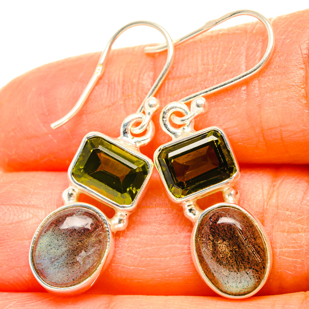 Labradorite Earrings handcrafted by Anasilvercos - EARR428261