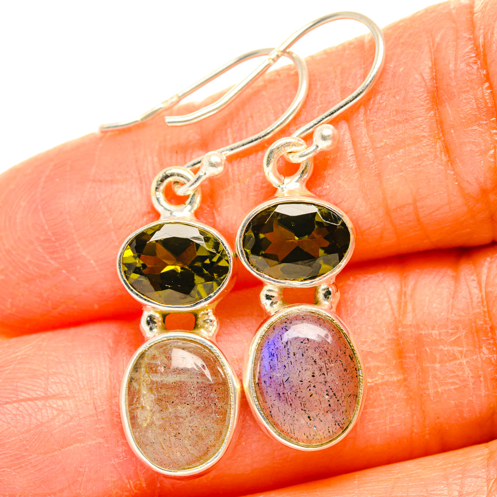 Labradorite Earrings handcrafted by Anasilvercos - EARR428265