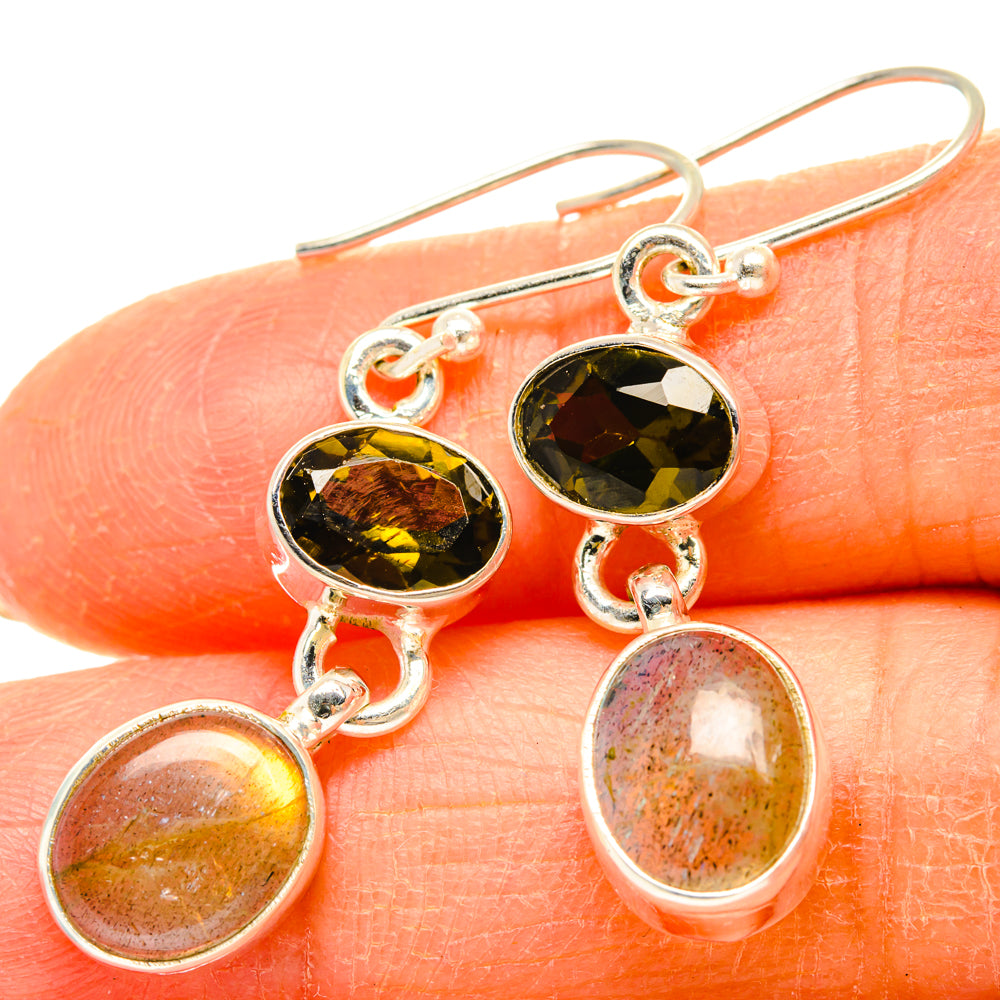 Labradorite Earrings handcrafted by Anasilvercos - EARR428273