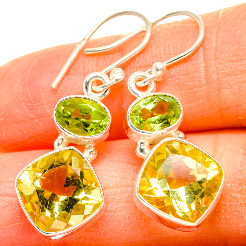 Citrine Earrings handcrafted by Anasilvercos - EARR428279