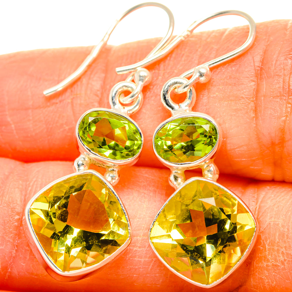 Citrine Earrings handcrafted by Anasilvercos - EARR428293