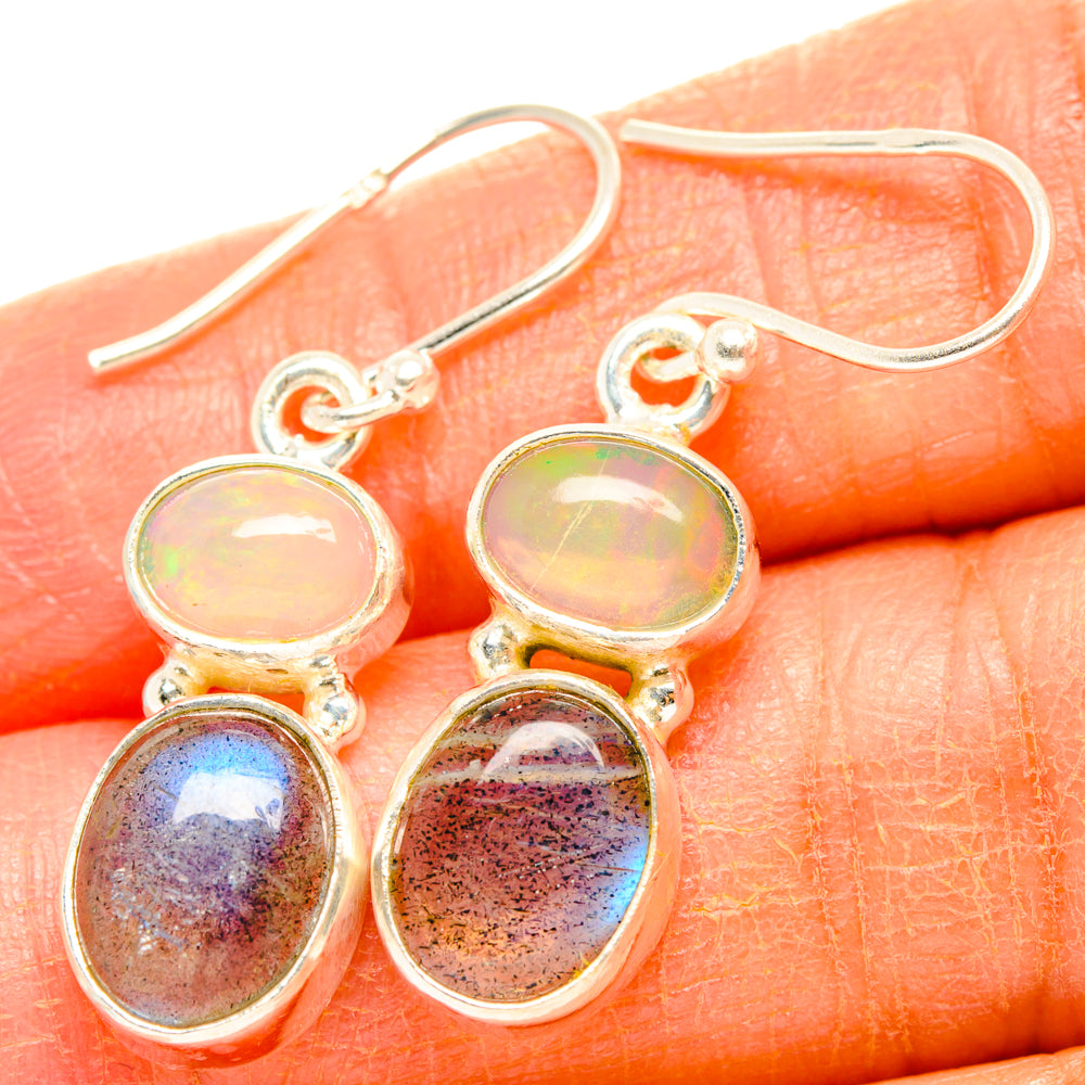 Labradorite Earrings handcrafted by Anasilvercos - EARR428303