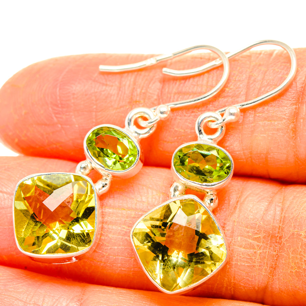 Citrine Earrings handcrafted by Anasilvercos - EARR428305