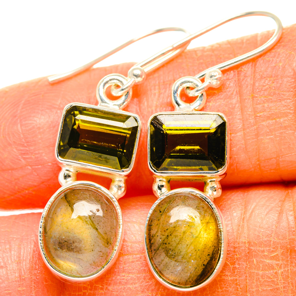 Labradorite Earrings handcrafted by Anasilvercos - EARR428306
