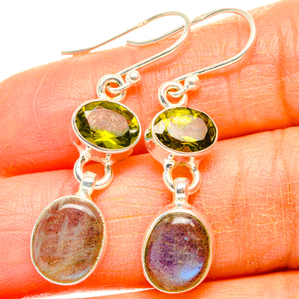 Labradorite Earrings handcrafted by Anasilvercos - EARR428309