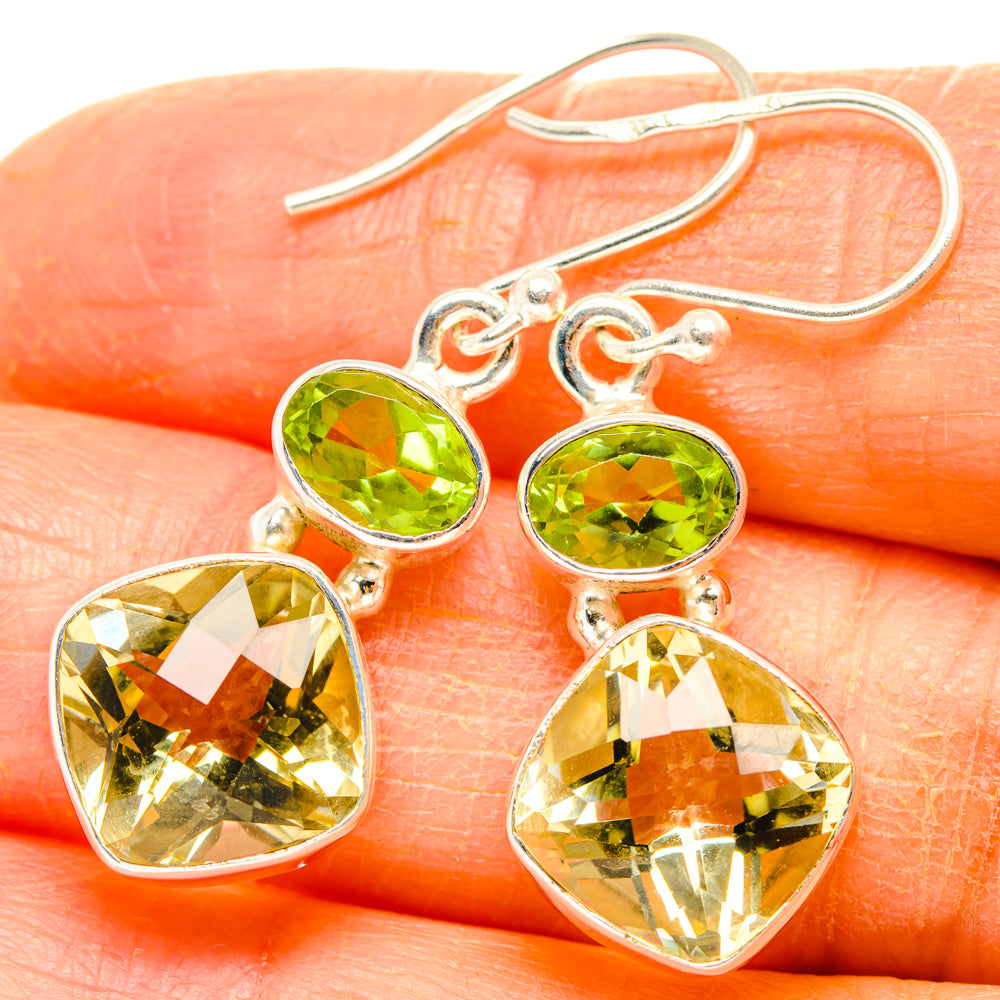 Citrine Earrings handcrafted by Anasilvercos - EARR428317