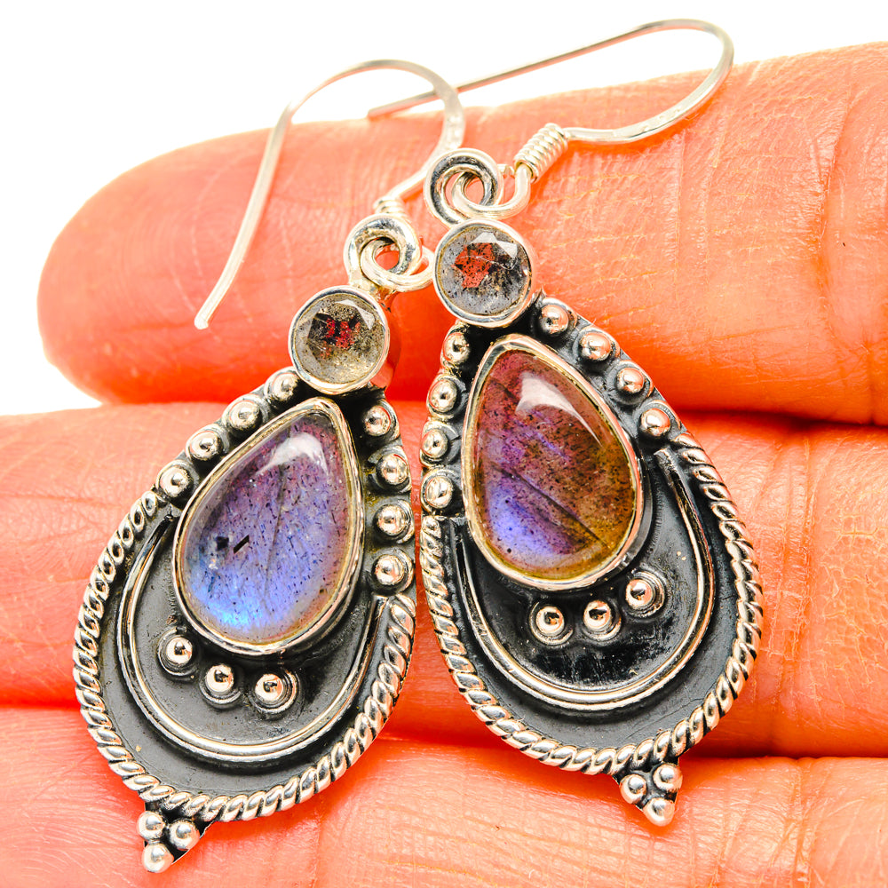 Labradorite Earrings handcrafted by Anasilvercos - EARR428330