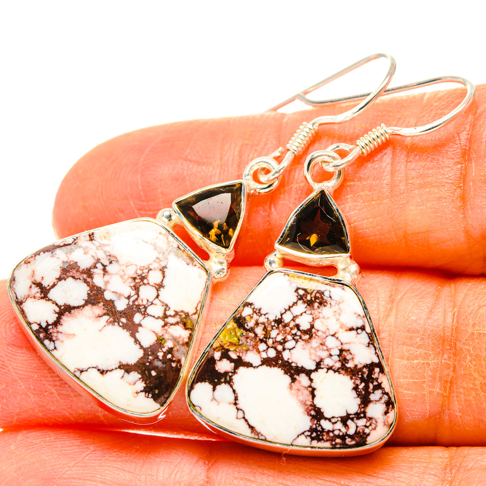 Wild Horse Jasper Earrings handcrafted by Anasilvercos - EARR428337