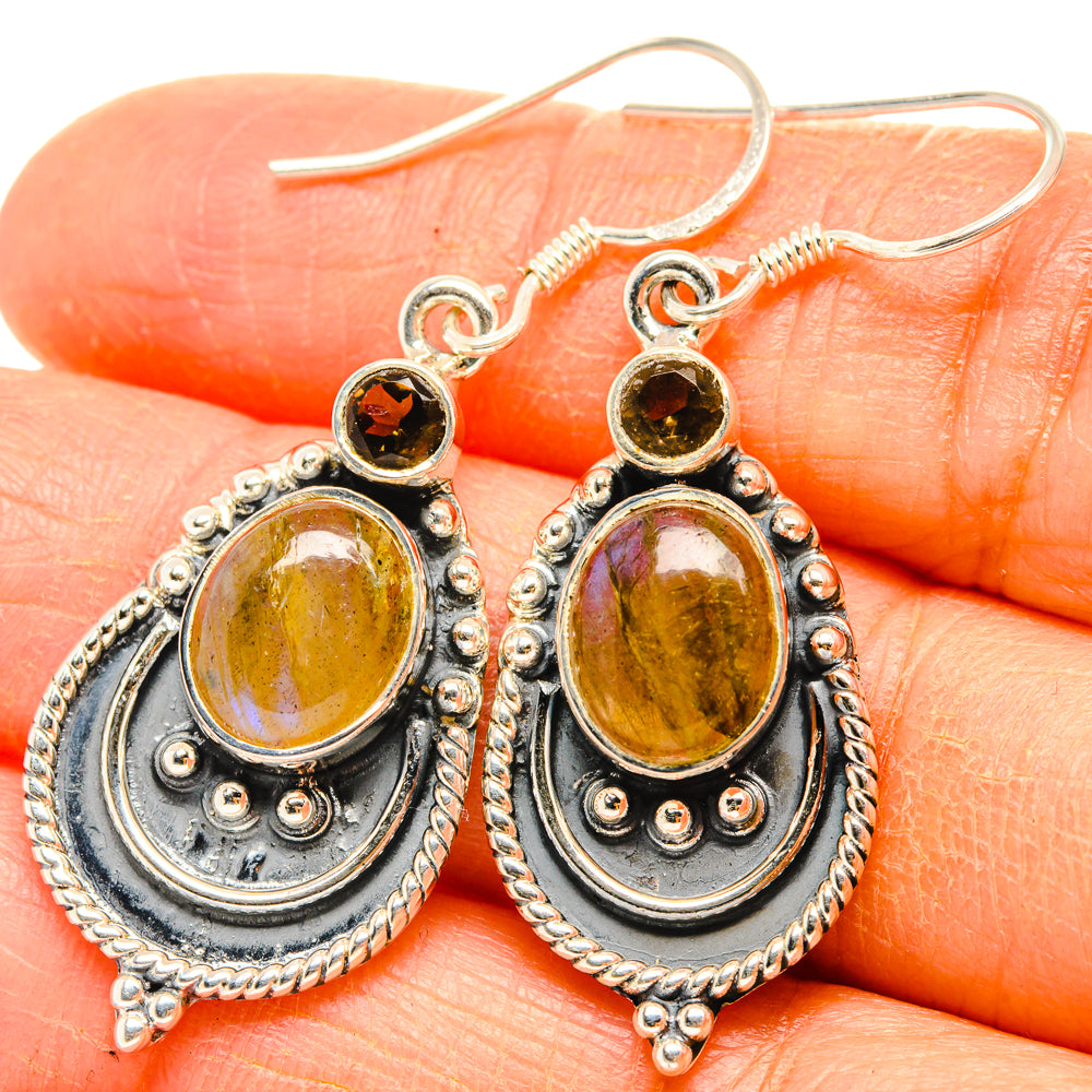 Labradorite Earrings handcrafted by Anasilvercos - EARR428346