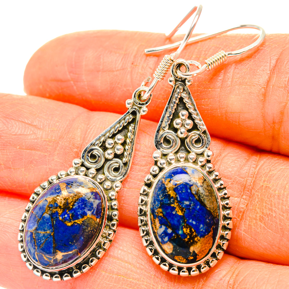 Lapis Lazuli Earrings handcrafted by Anasilvercos - EARR428358