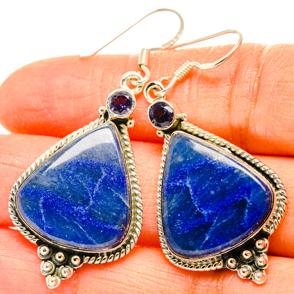 Sodalite Earrings handcrafted by Anasilvercos - EARR428370
