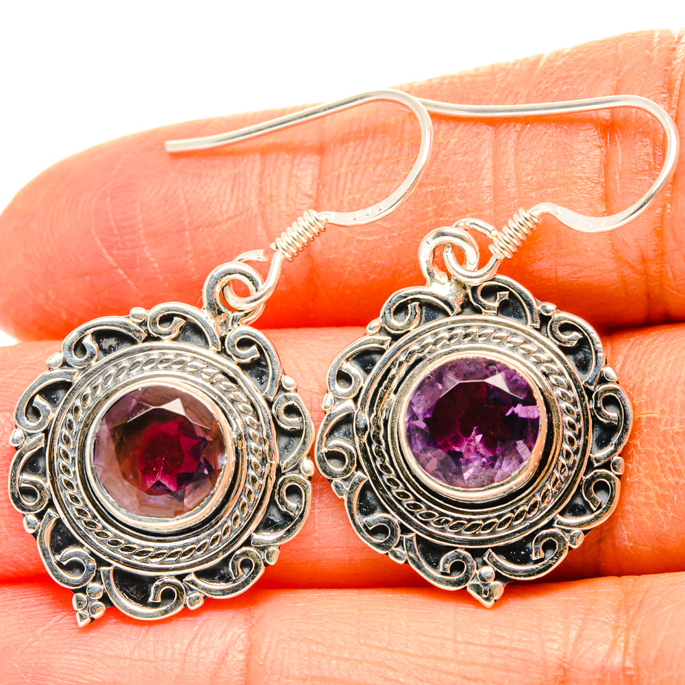 Amethyst Earrings handcrafted by Anasilvercos - EARR428381
