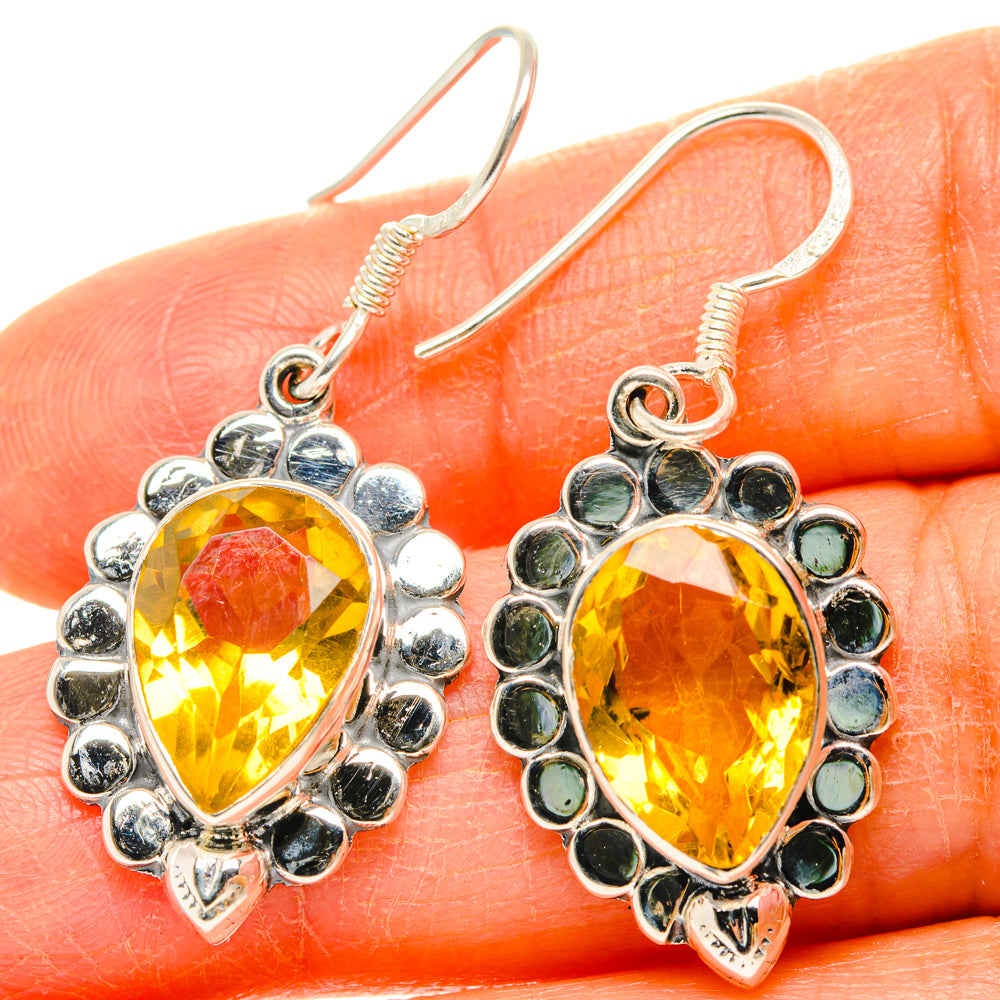 Citrine Earrings handcrafted by Anasilvercos - EARR428382