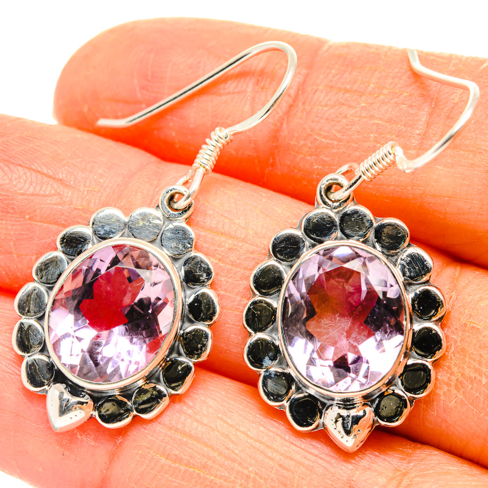 Amethyst Earrings handcrafted by Anasilvercos - EARR428388