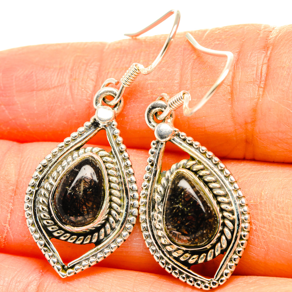 Tourmalinated Quartz Earrings handcrafted by Anasilvercos - EARR428389