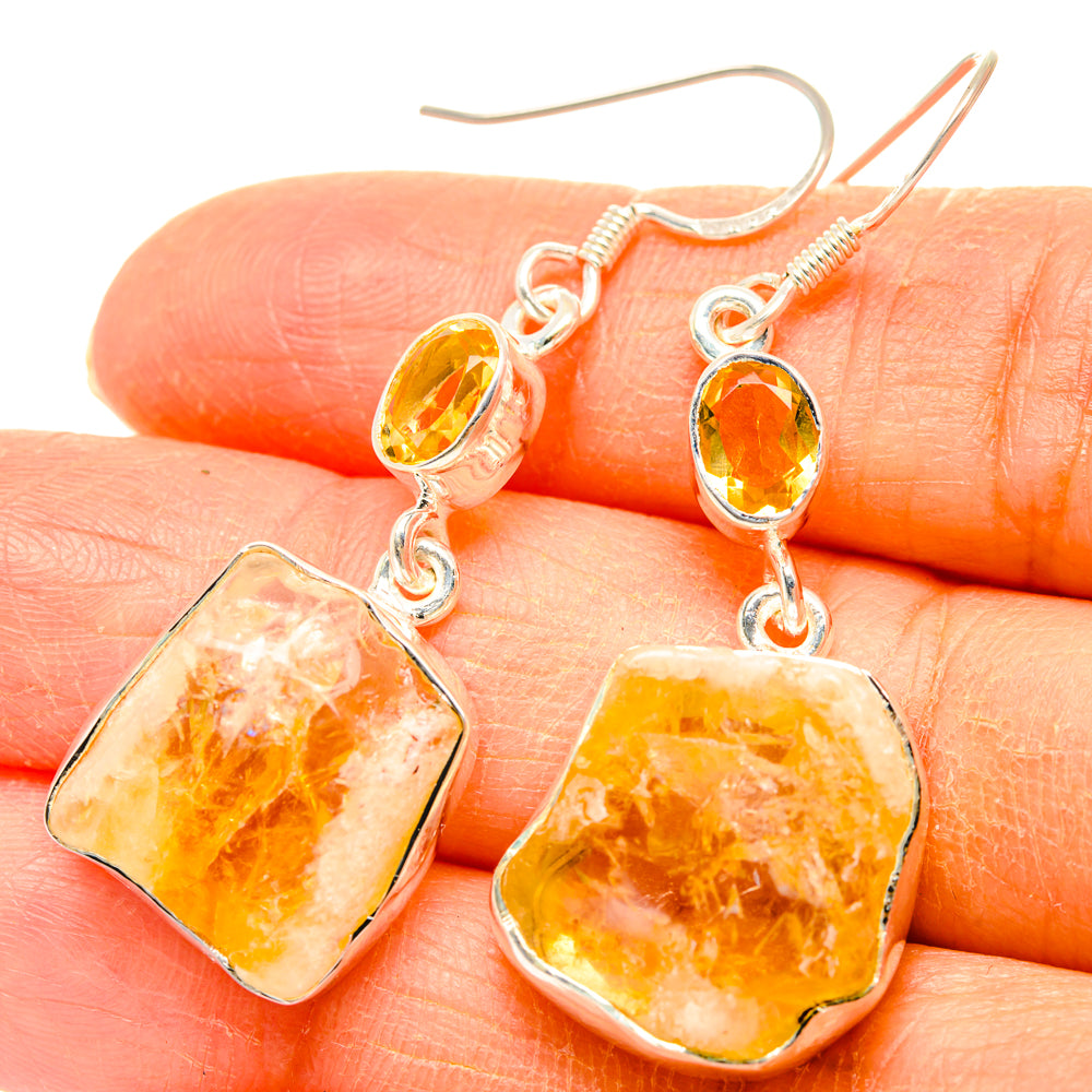 Citrine Earrings handcrafted by Anasilvercos - EARR428392
