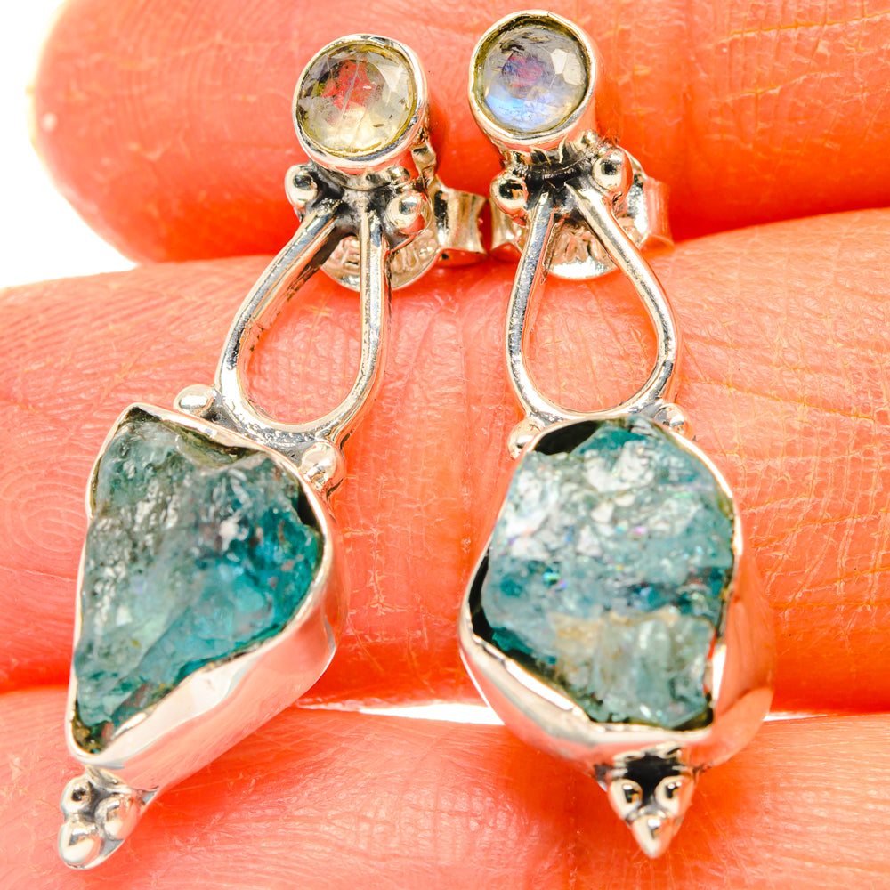 Apatite Earrings handcrafted by Anasilvercos - EARR428402