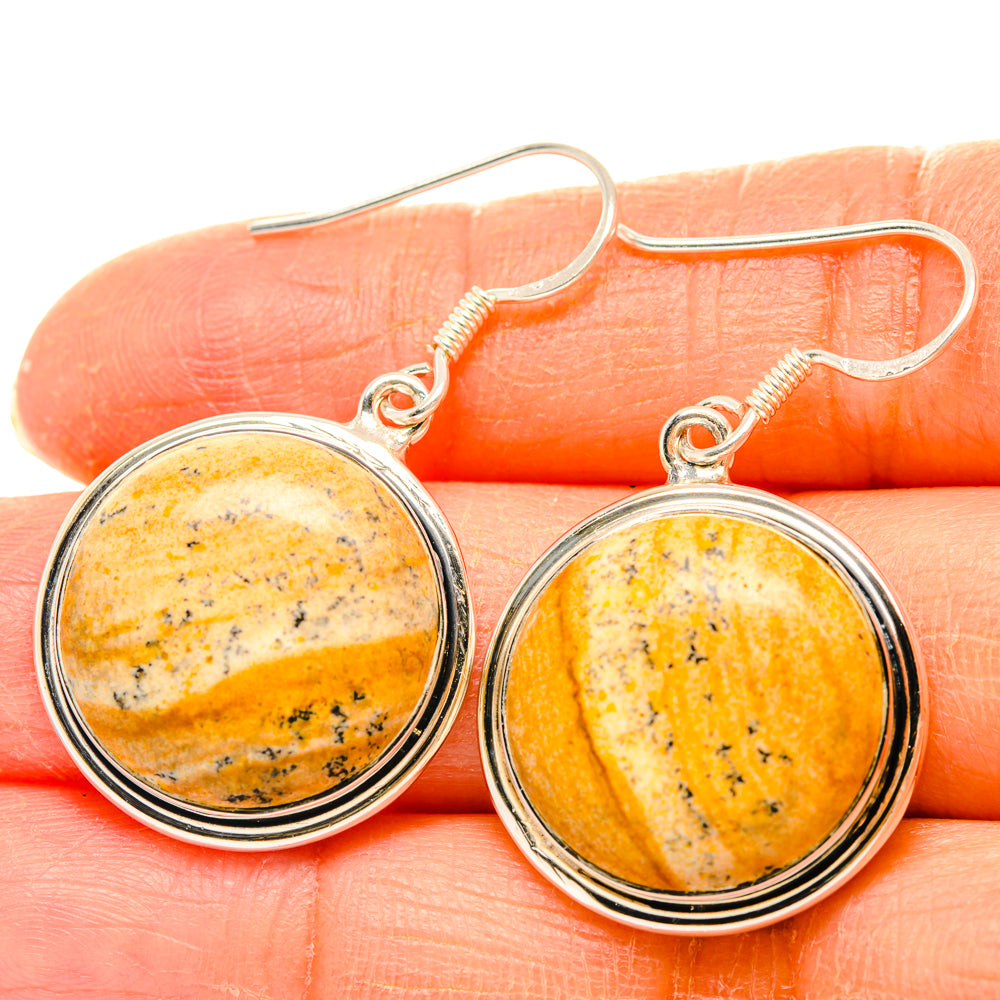 Picture Jasper Earrings handcrafted by Anasilvercos - EARR428405